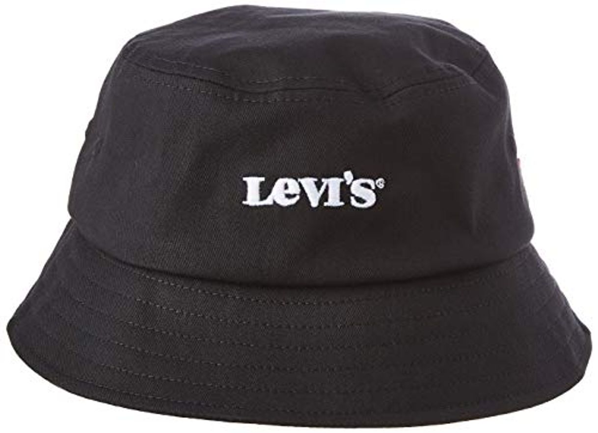 Moda Levi's Bucket Hat-Vintage Modern Logo Sombrero de Copa Baja