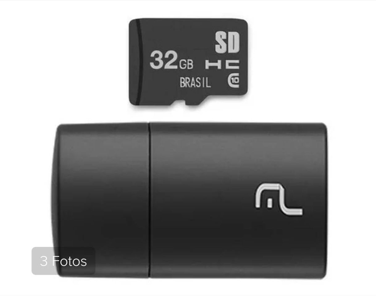 Moda Pen Drive 2 em 1 Leitor USB + Cartão de Memória Classe 10 32