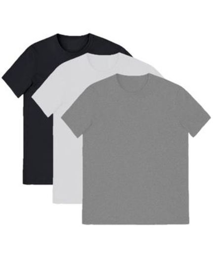 Kit com 3 Camisetas Masculina Básica Algodão Premium

