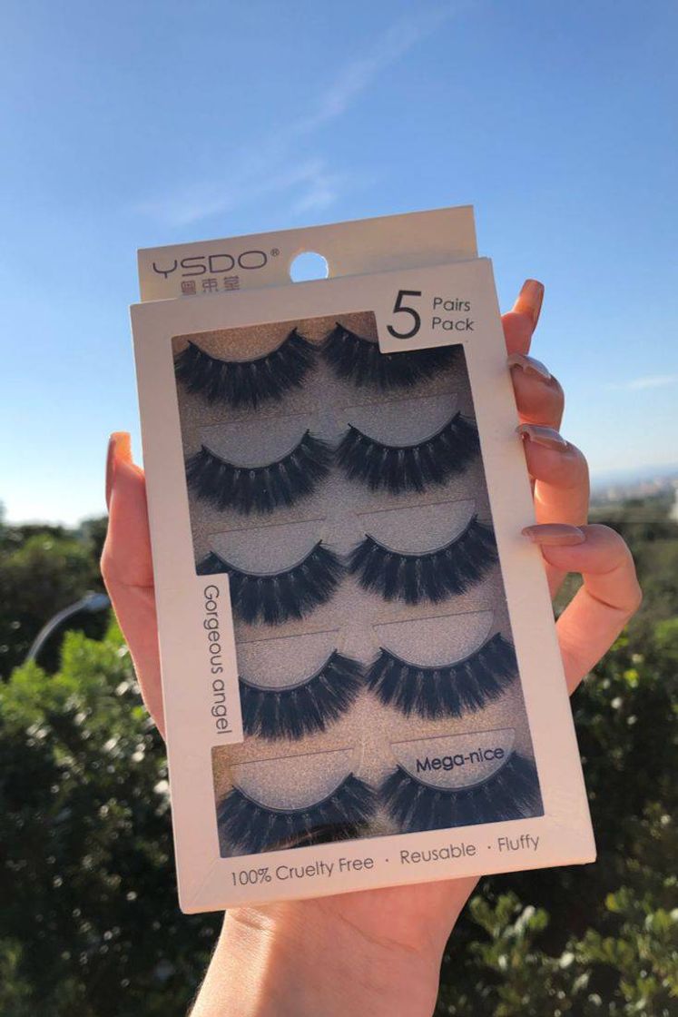 Social Cílios Postiços Volume Natural Cartela Mista Com 5 Pares 