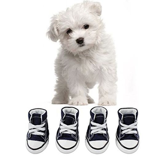 KEESIN Puppy Pet Dog Nonslip Canvas Sport Shoes Outdoor Sneaker Boots Causal