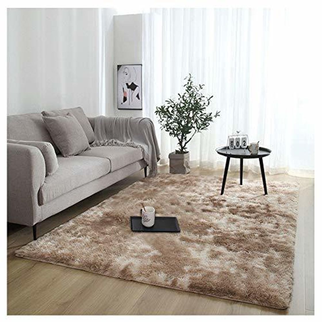 Social YAOTT Alfombras Modernas Minimalistas Suaves y esponjosas para el Dormitorio