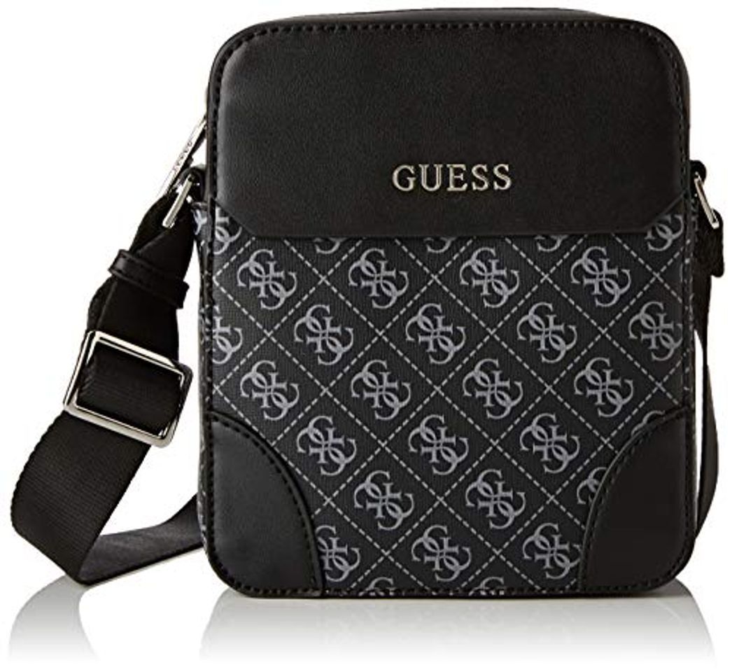 Product Guess - Manhattan Logo, Fundas de carnés Hombre, Negro