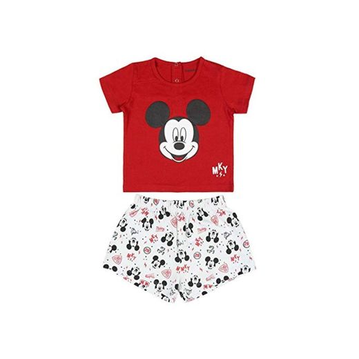 Cerdá Pijama Bebe 18 Meses de Mickey Mouse-Camiseta