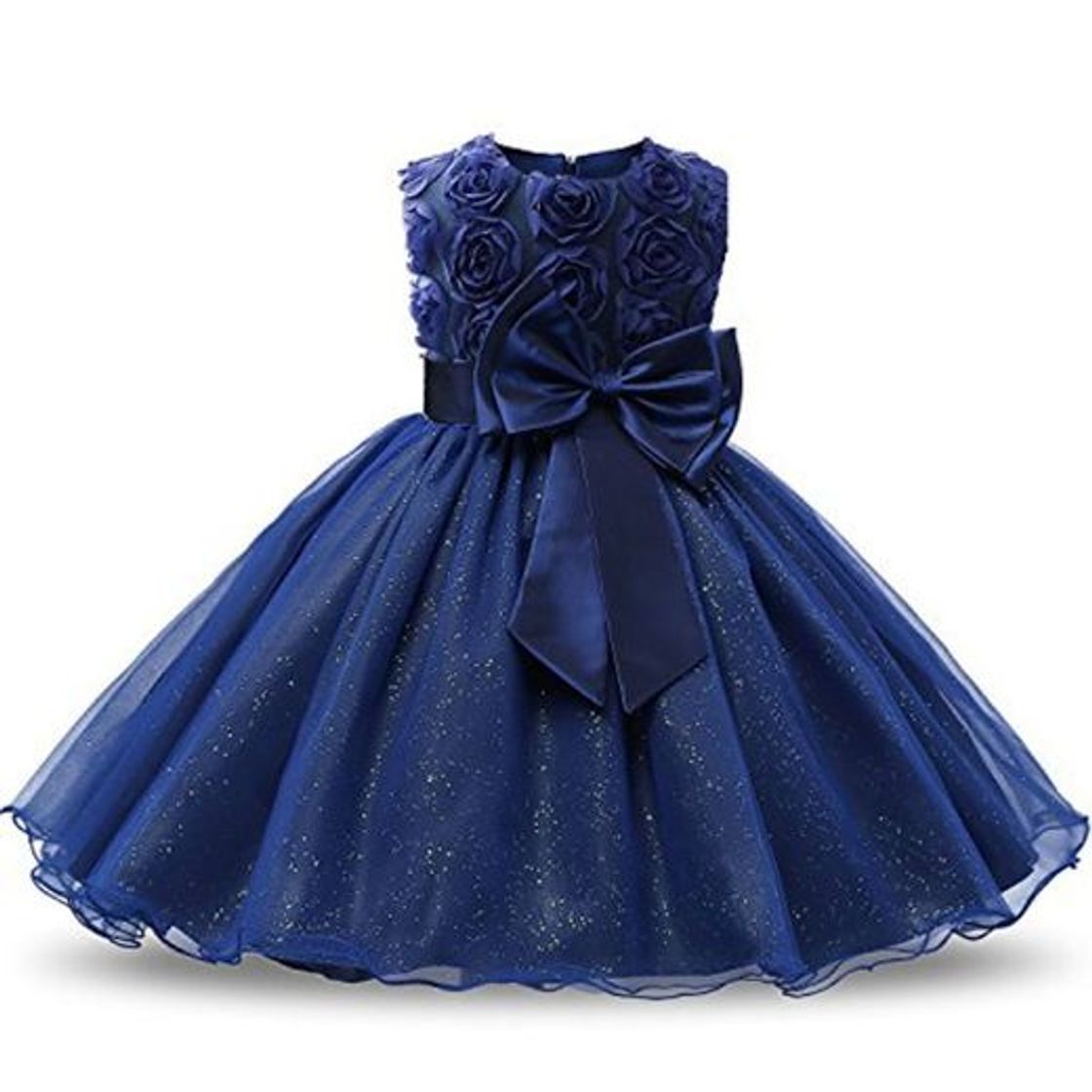 Product NNJXD Vestido de Fiesta de Princesa con Encaje de Flor de 3D