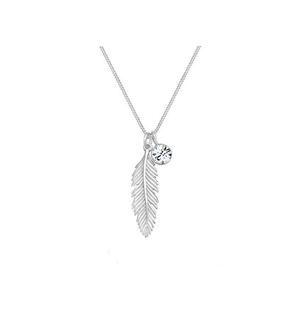 Social Elli Collares colgante boho de plumas para mujer