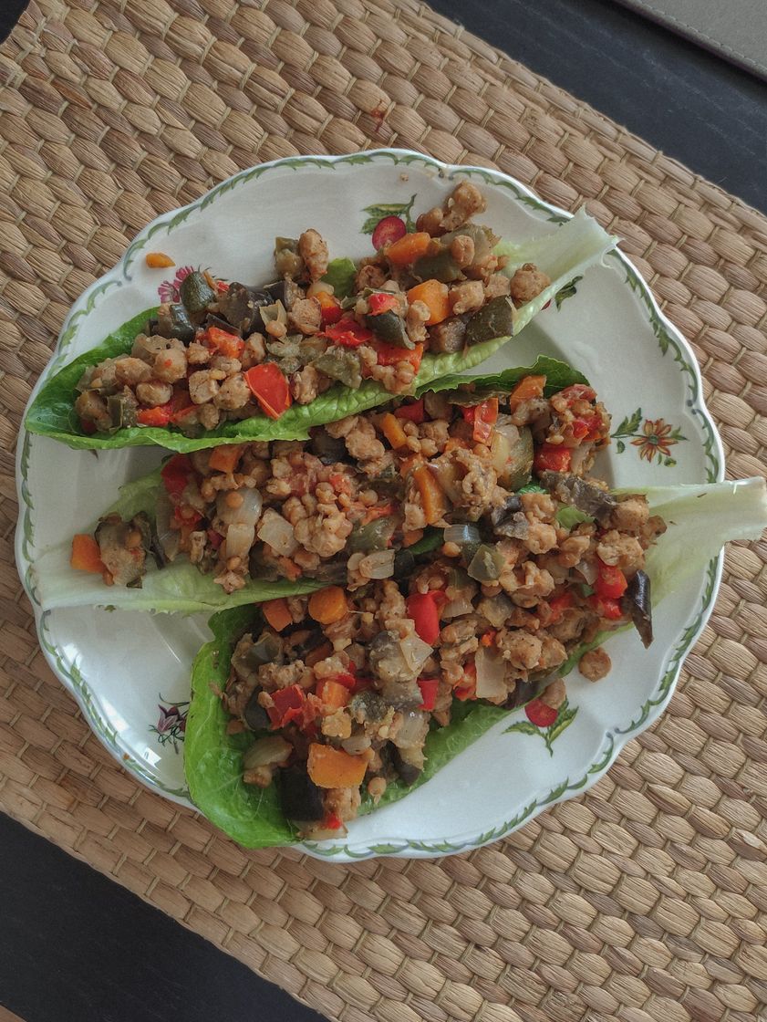 Moda Tacos de lechuga con boloñesa