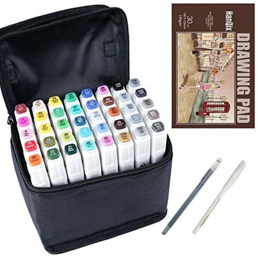 Marker Pen Set Dibujo rotulador Animación Boceto Marcadores Set de doble marcador