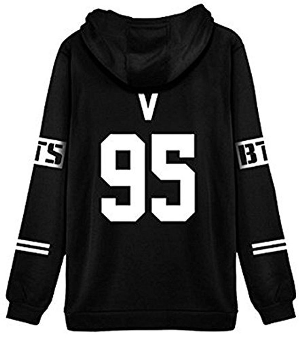 Social ShallGood Mujer Otoño Moda Tops Bangtan Fans Sudaderas con Capucha Manga Larga