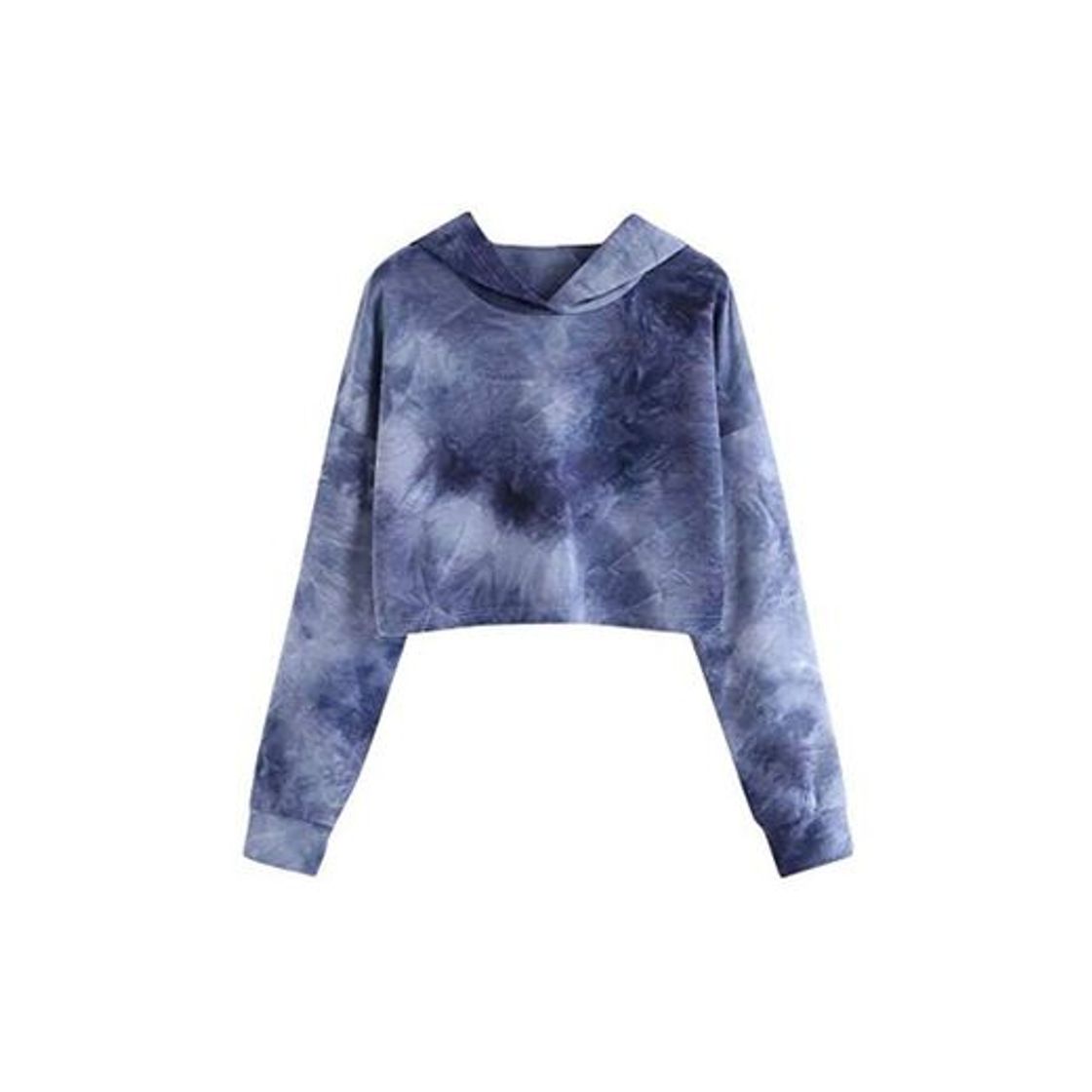 Social Adelina Sudadera con Capucha De Color Degradado para Mujer Sudadera Corta De Moda Completi Manga Larga Tops De Manga Larga Sudadera con Capucha Tie Dye Crop Tops Mgmgy Sudaderas De Mujer Crop Tops
