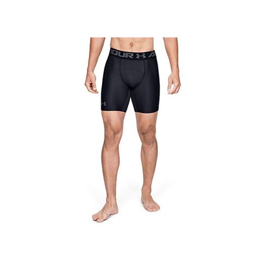 Under Armour Heatgear Armour 2.0 Comp Shorts Pantalón Corto, Hombre, Negro