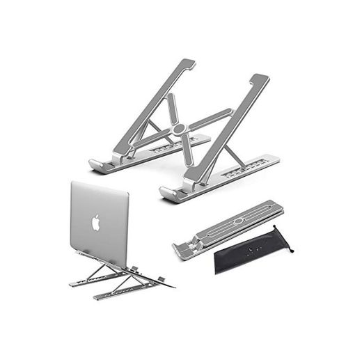 Conpro Soporte Portátil Aluminio, Soporte Ventilado Ordenador Portátil, Laptop Stand Ajustable, Computadora