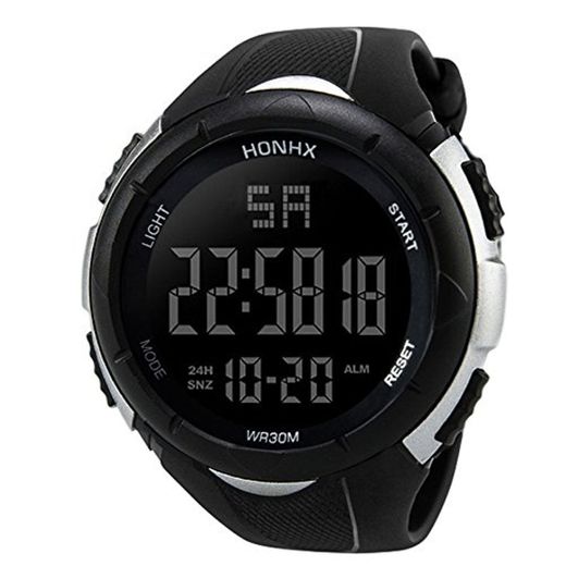 Yesmile Relojes❤️Reloj Electrónico de Silicona Hombres Analógico Militar Digital Deporte LED Impermeable