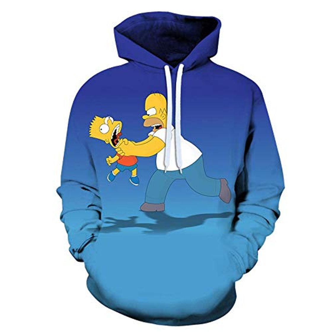 Fashion LIFENGWY Pullover con Capucha Sudadera Top Suéter Capucha para Los 3D HD Anime Impreso Cosplay Unisex Hoodies Slim Moda Outwear Blusa Manga Larga Cool Nylon Larga Transpirable The Simpsons