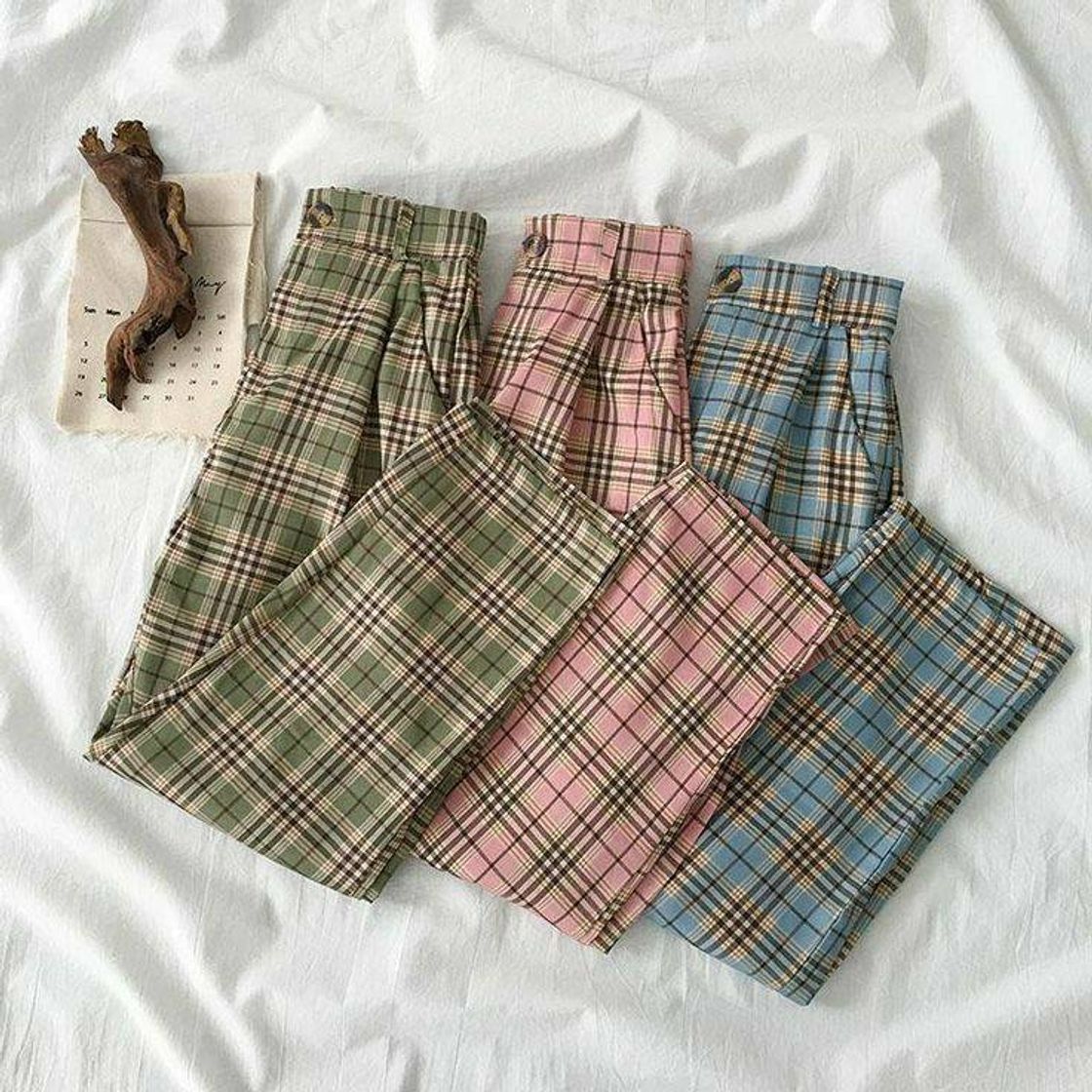 Fashion Ulzzang plaid pants