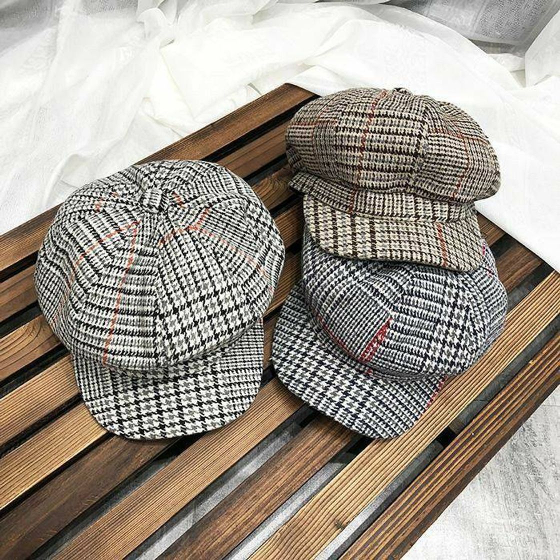 Fashion Checkered whoolen hat