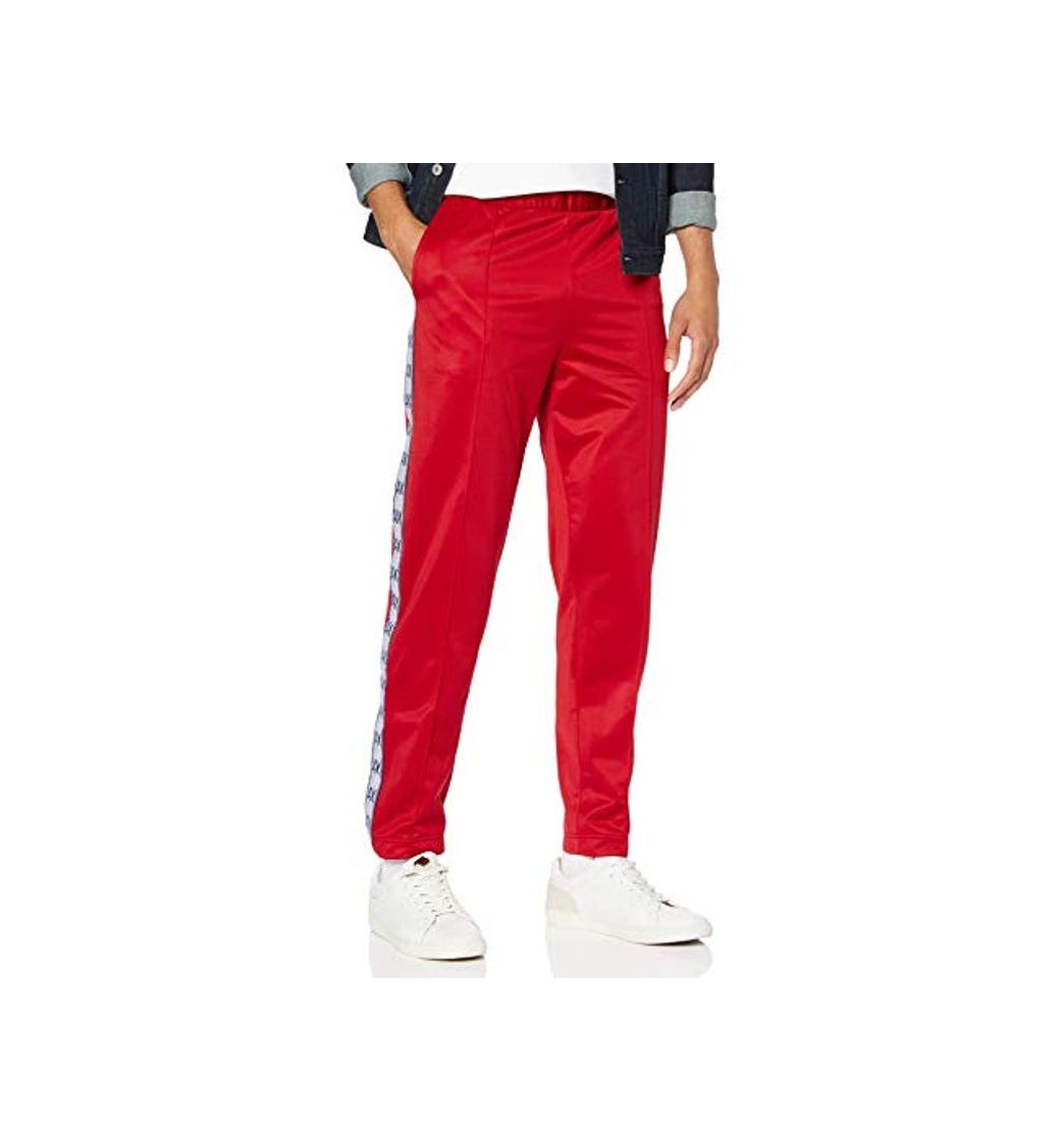 Moda Armani Exchange Cross Gender Logo Bottom Pantalones de Deporte, Rojo