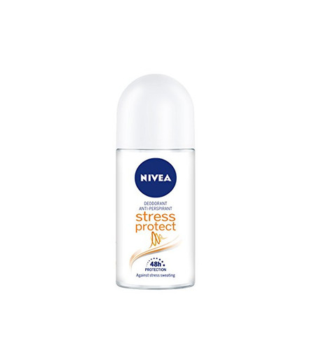 NIVEA Roll-on Stress Protect Women - Paquete de 6 x 50 ml
