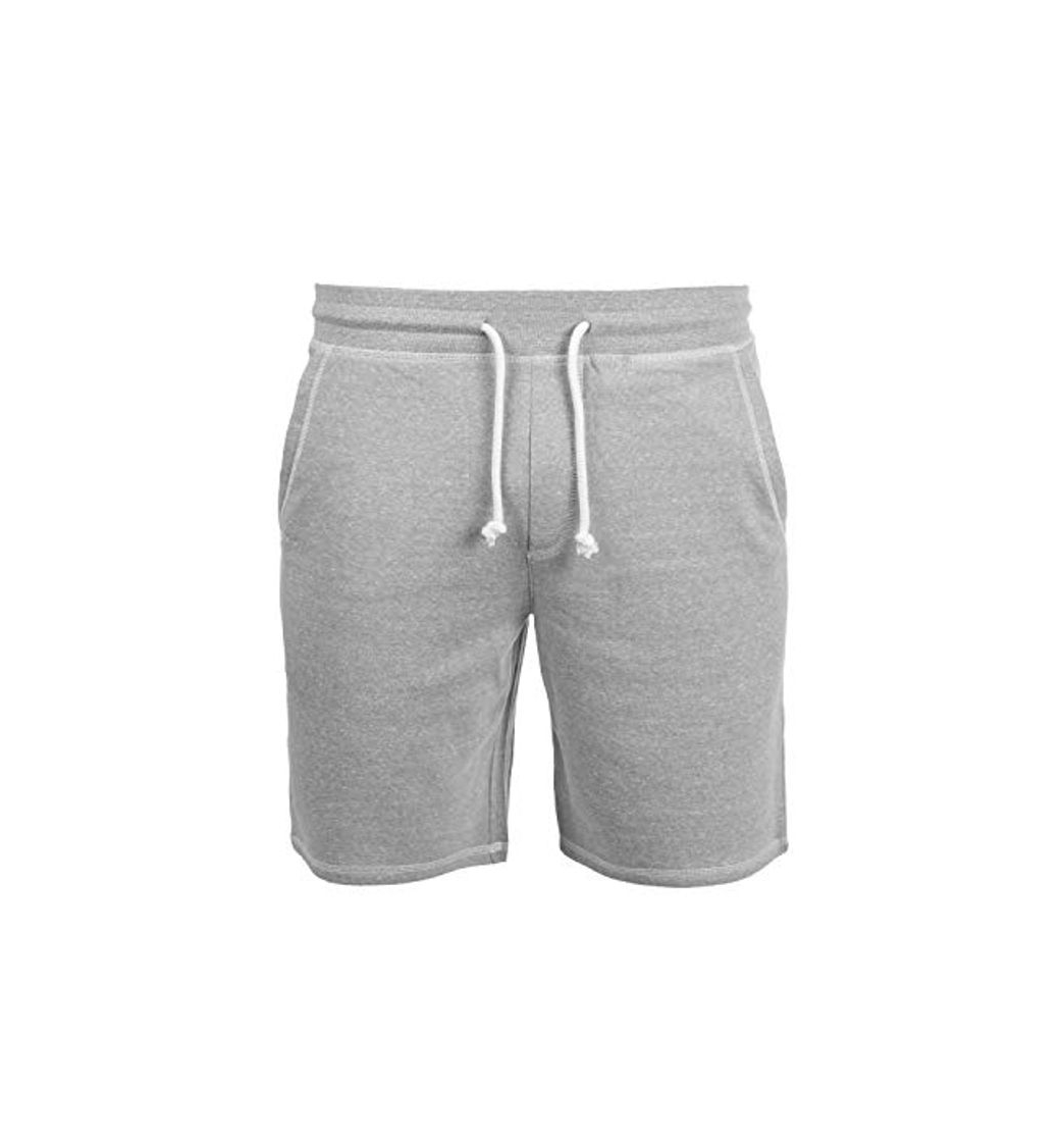 Fashion !Solid Toljan Pantalón Corto Chándal Sweat- Bermudas para Hombre, tamaño:XXL, Color:Light Grey