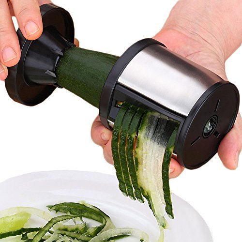 Social Mejor utensilios de cocina verduras Spiralizer cortador en espiral de verduras - cortador de