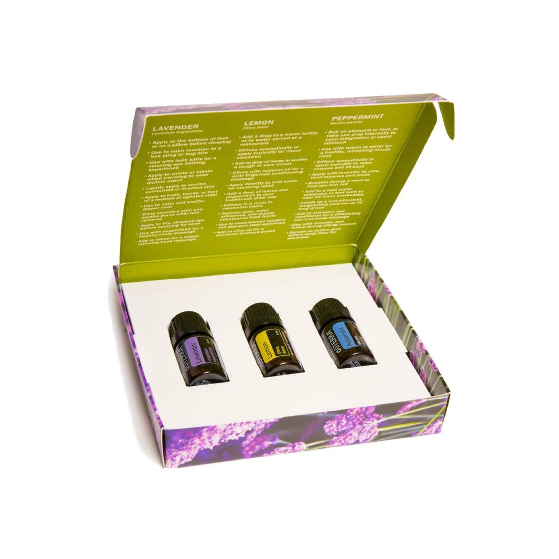 Belleza doTERRA Essential Oils Introductory Kit de 3 aceites.