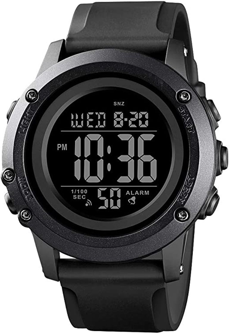Social Reloj digital deportivo para hombre

