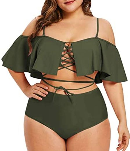 Sovoyontee Women Plus Size Ruffles

