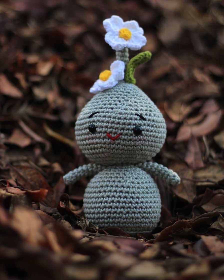 Fashion Broto de flor Amigurumi que fiz. 