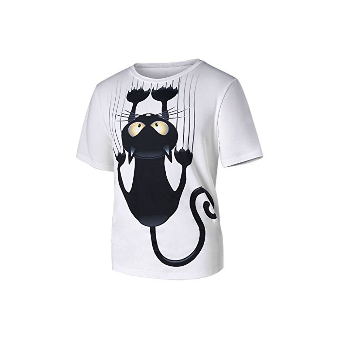 Social Camisas Hombre Manga Corta LANSKIRT Unisex Camiseta de Pareja con Estampado de Gatos para Hombres y Mujeres Blusas t Shirt Polos Tops Verano Casual