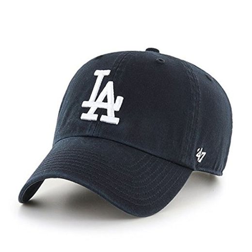 '47 Cap MLB Los Angeles Dodgers Clean Up Negro Negro Talla