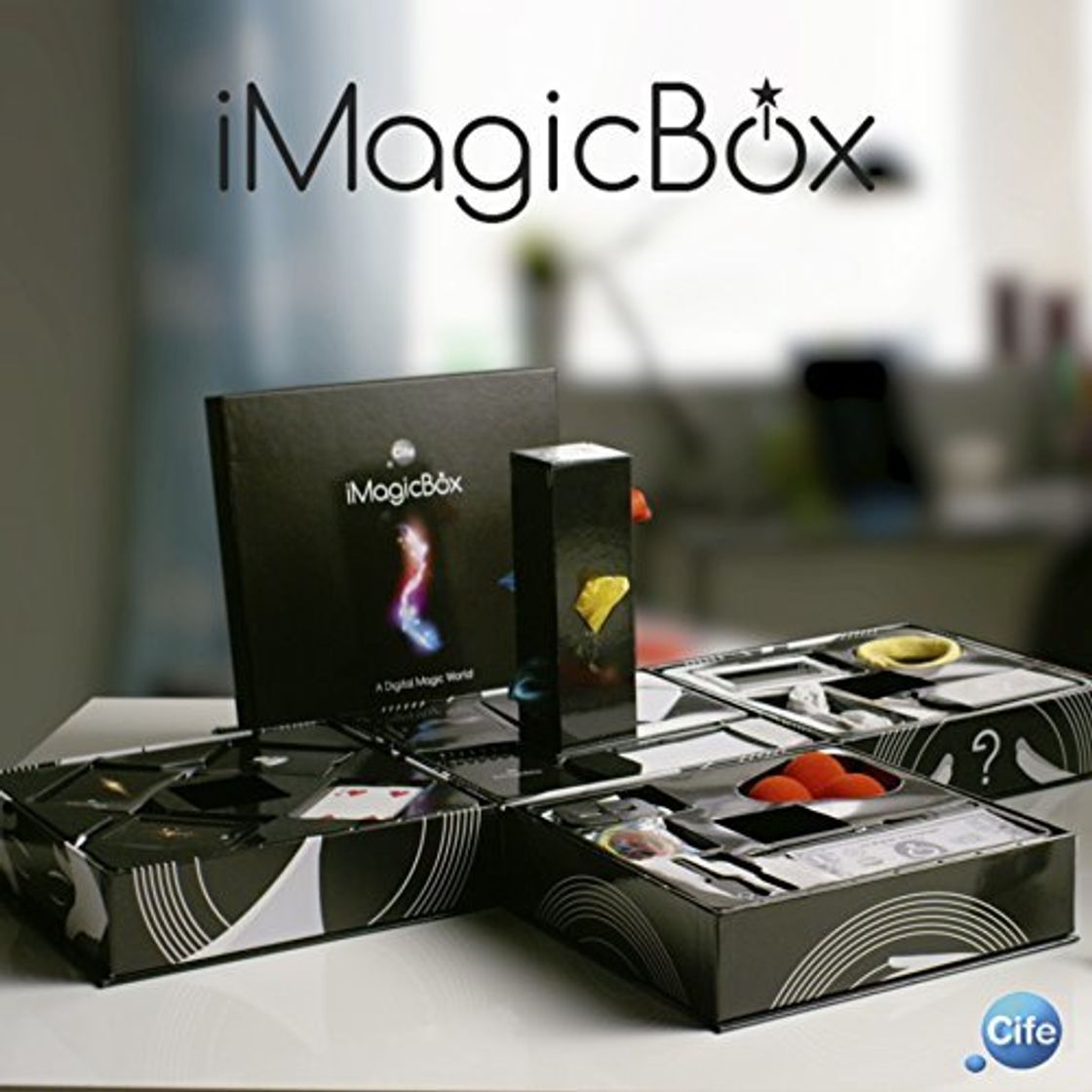 Productos iMagicBox-41197 Caja con Diferentes Juegos de Magia, con Acceso a, Color Negro,