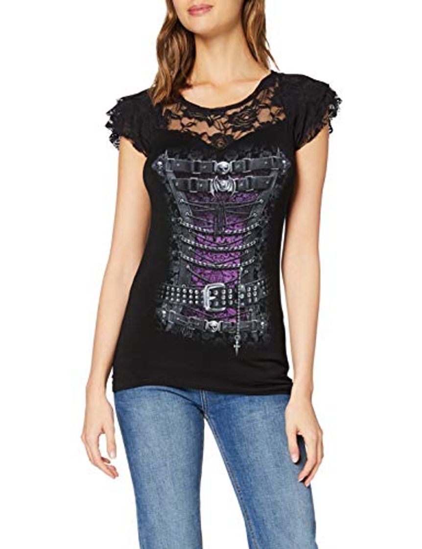 Social Spiral - Camiseta con corsé