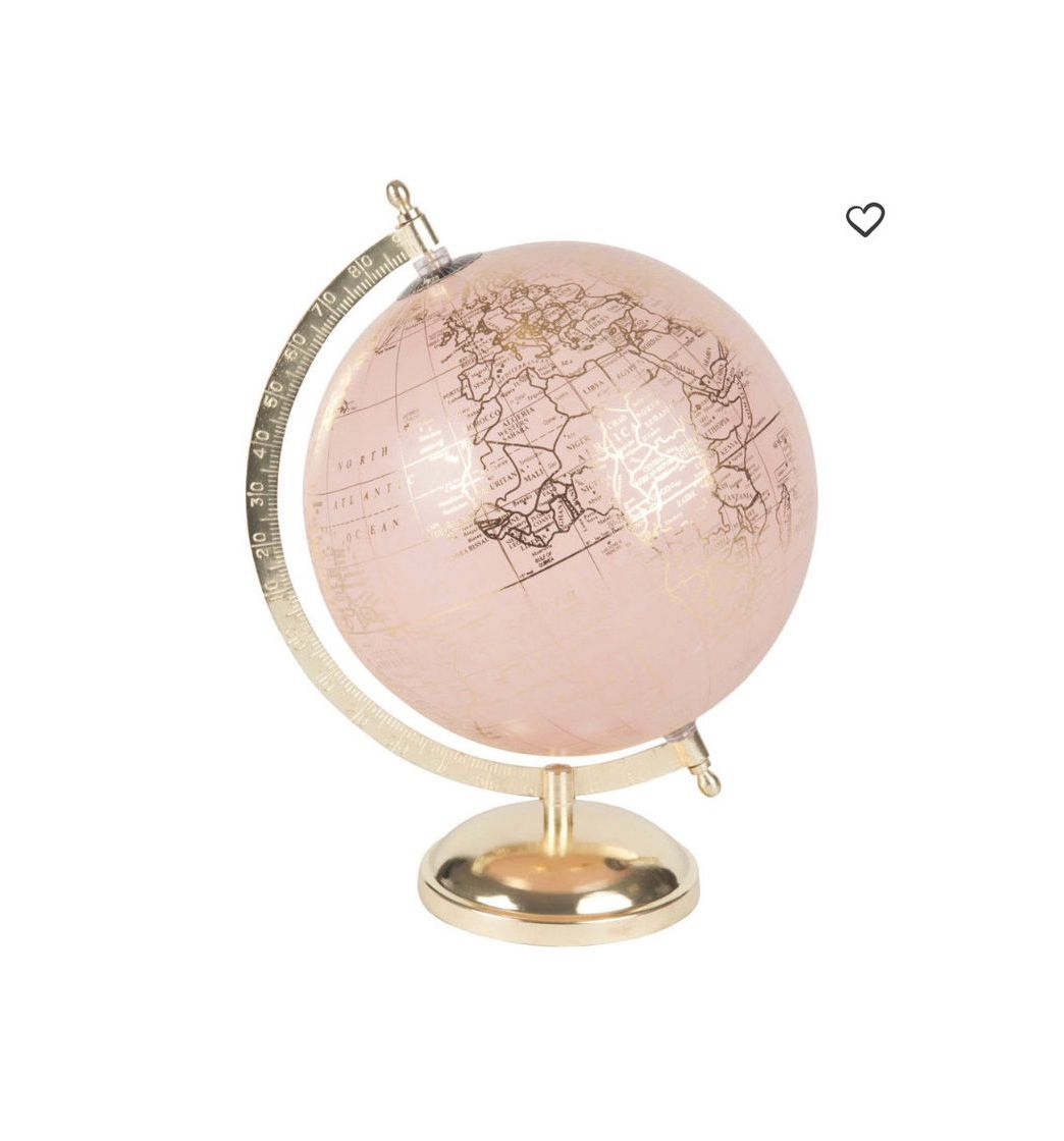 Product Globo terráqueo mapamundi rosa y dorado 