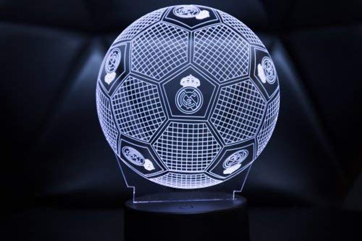 Social 3D LAMPARAS Oficial Balon del Real Madrid Lámpara 2019-2020 Pelota para Bebe