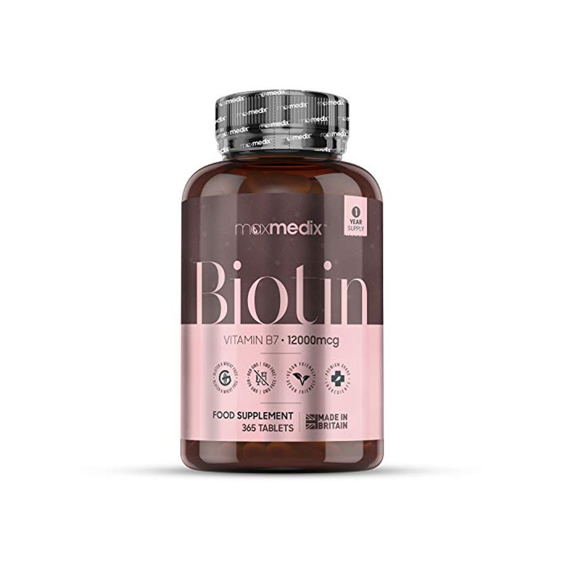 Producto Biotina Natural 12000 mcg Dosis Alta