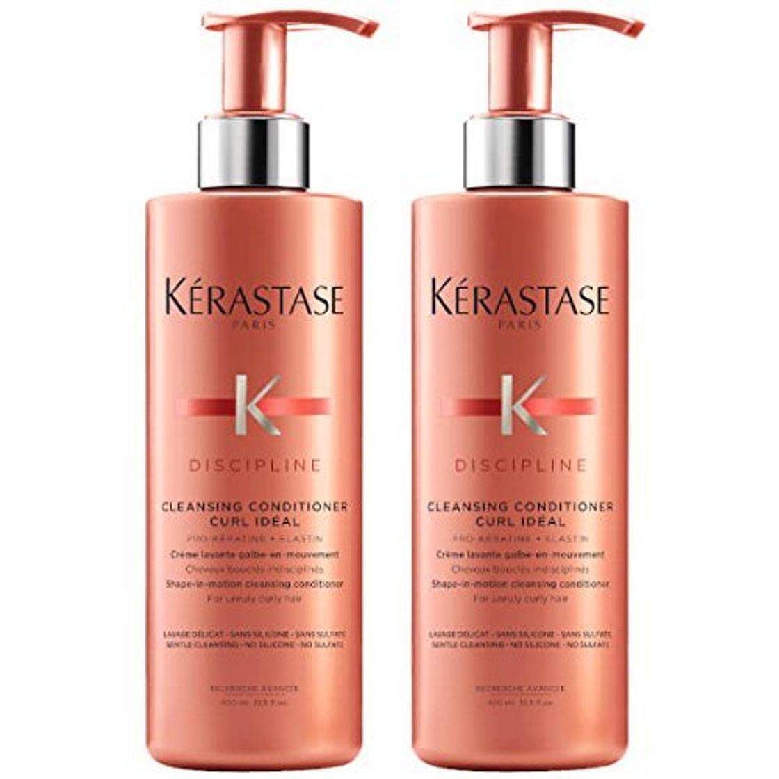 Places KÉRASTASE disciplina Curl ideal limpieza Acondicionador 400 ml Duo