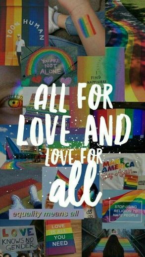 Wallpaper All for love and love for all