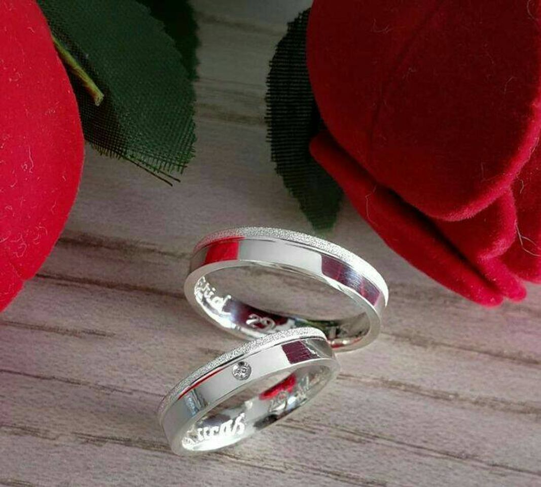 Social Aliança de compromisso diamantada 1 friso