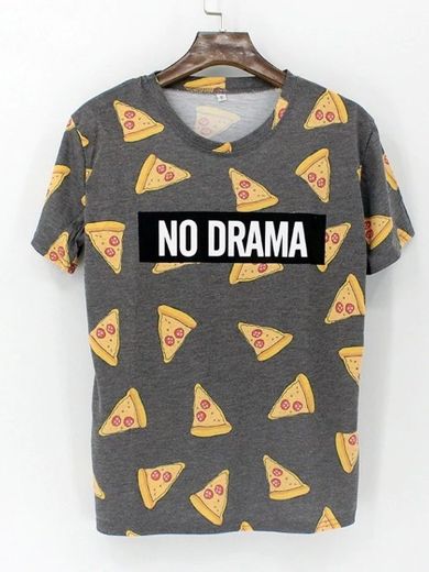 Camiseta Estampa de Pizza | DMS Boutique