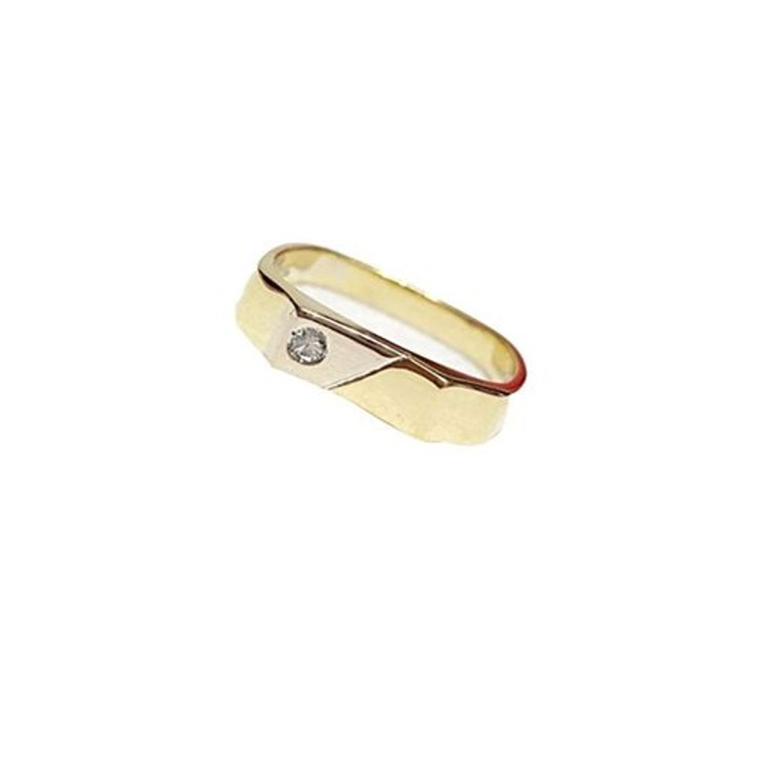 Fashion Anillo para hombre en oro amarillo 18 kt con diamante 0