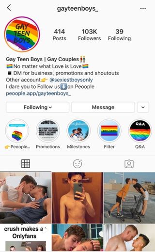 🏳️‍🌈Gay Teen Boys Instagram account📸