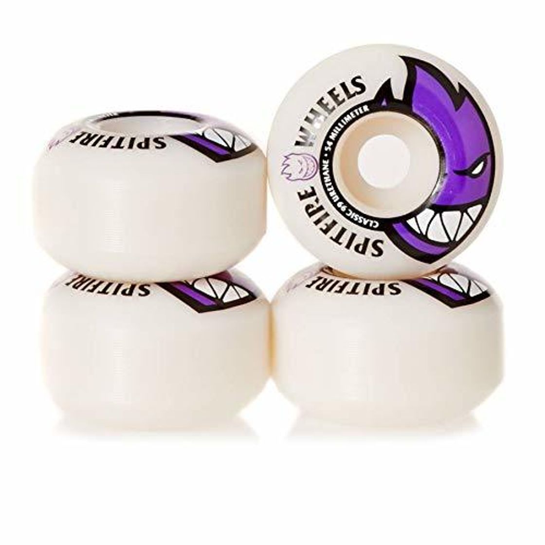 Social Spitfire Bighead Blanco/Morado 54 mm Ruedas de Skate