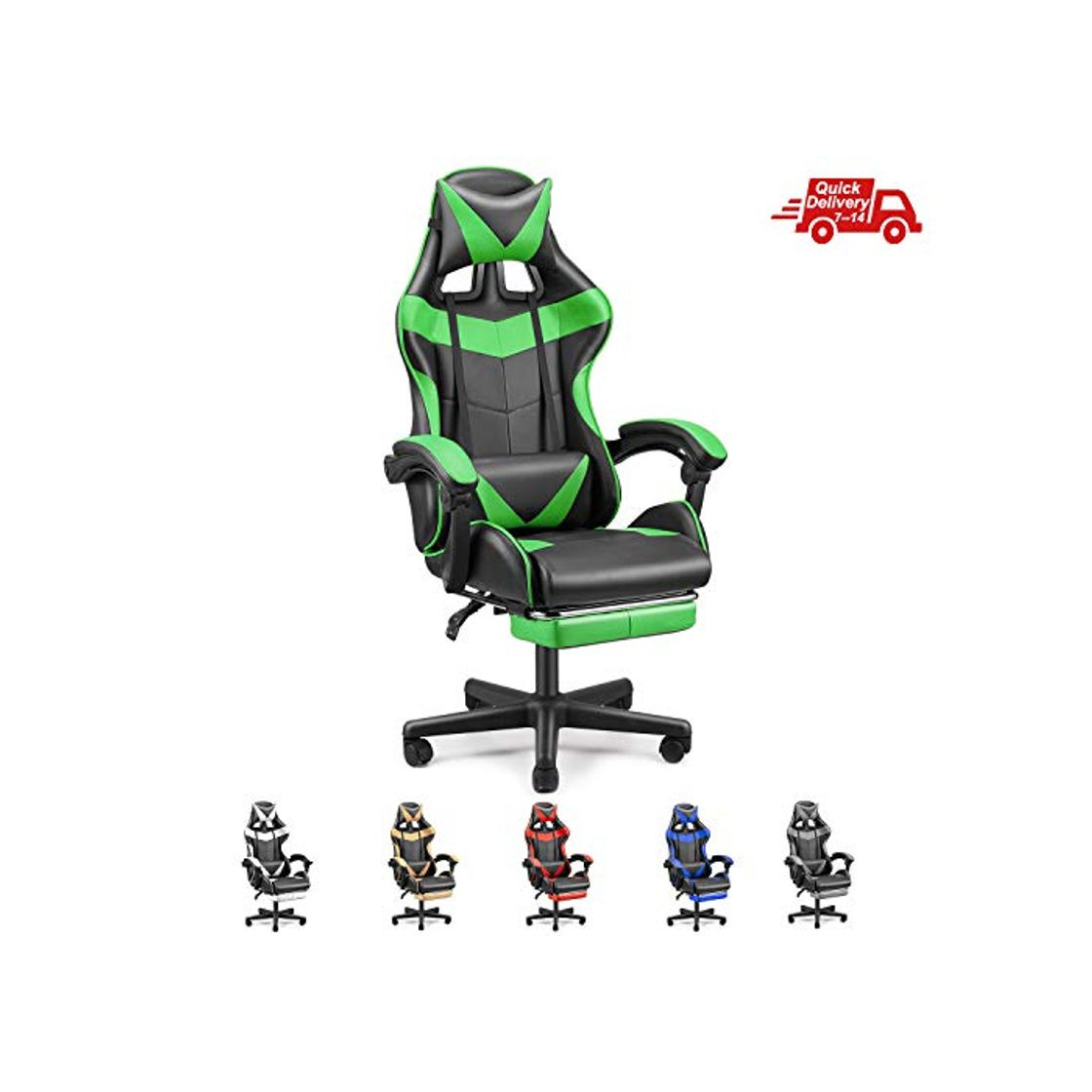 Producto Soontrans Silla Gamer, Silla de Escritorio computadora Oficina ergonómica, Silla con Reposacabeza