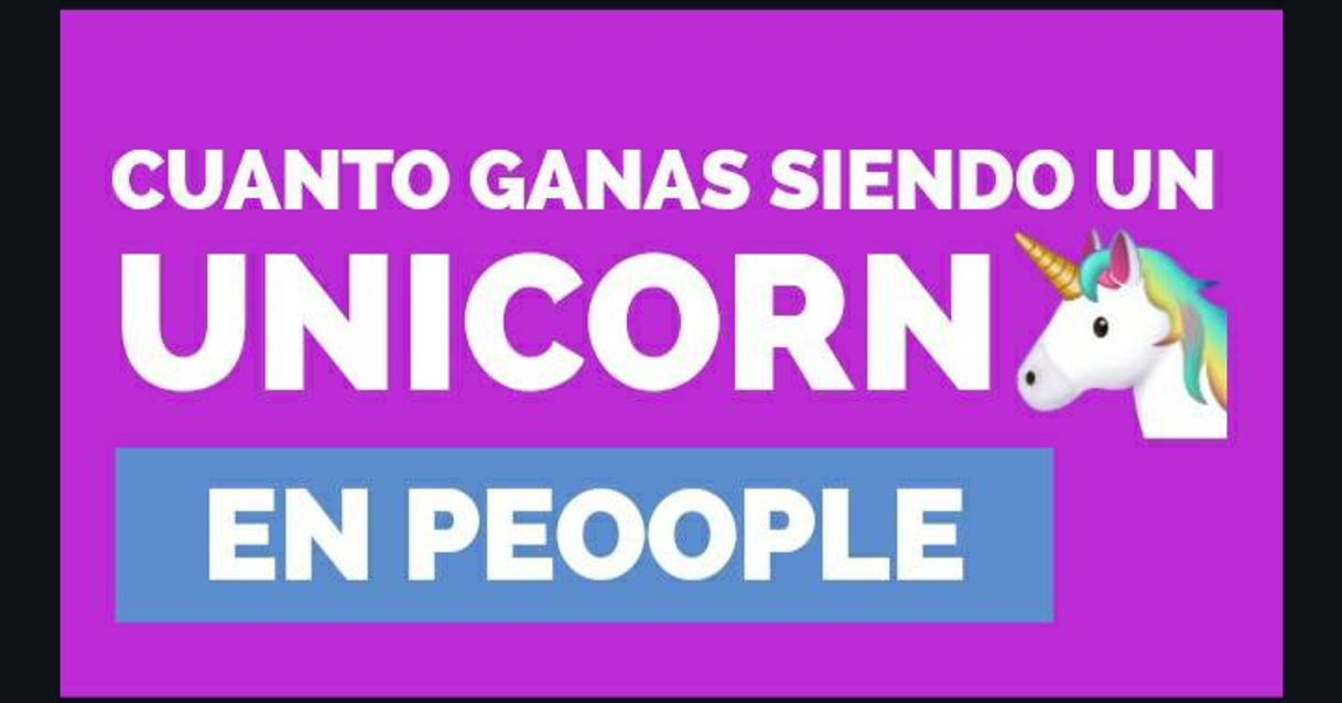 Moda ¿Cuanto gana un UNICORN🦄 en Peoople?