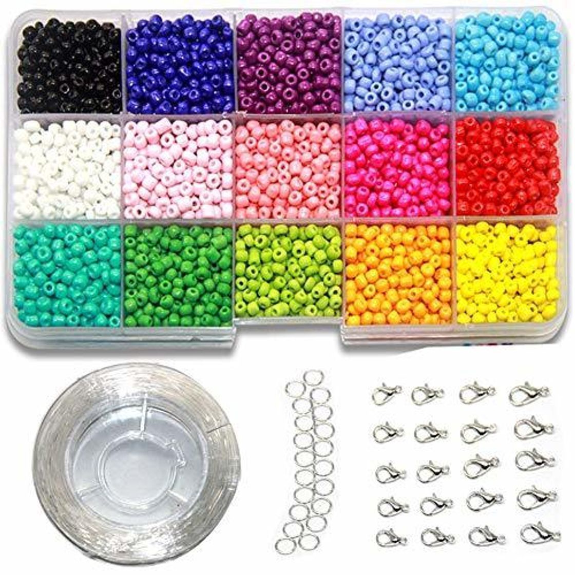Social Ewparts 3mm Mini cuentas de cristal para los niños DIY Bracelet Arte