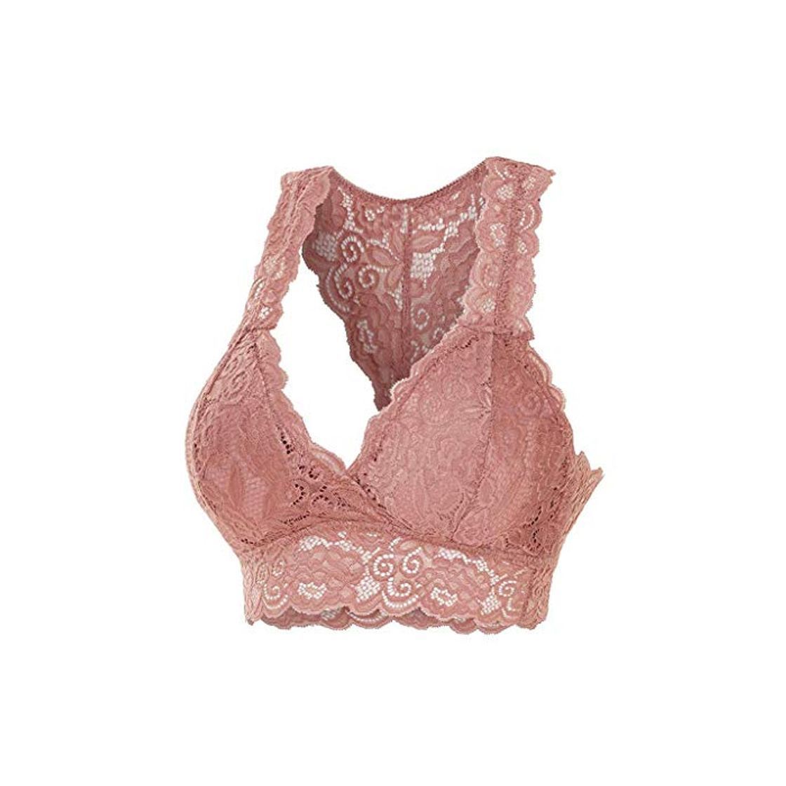 MAYOGO Sujetador Lenceria Encaje Sexy Mujer Tallas Grandes Mujer Ropa Interior en Oferta Sostén Lenceria Disfraz Sexy Mujer Top Lace Plus Size V Cuello Color sólido