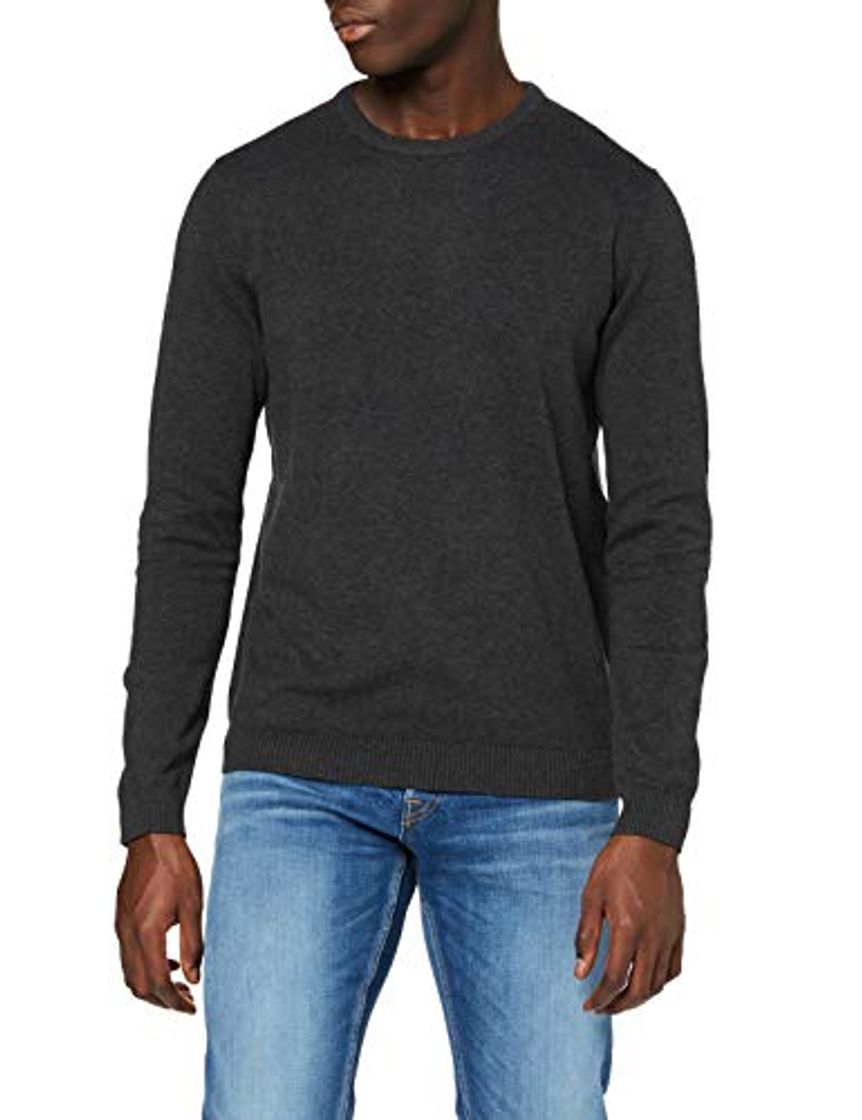 Jack & Jones Jjebasic Knit Crew Neck Noos suéter, Gris