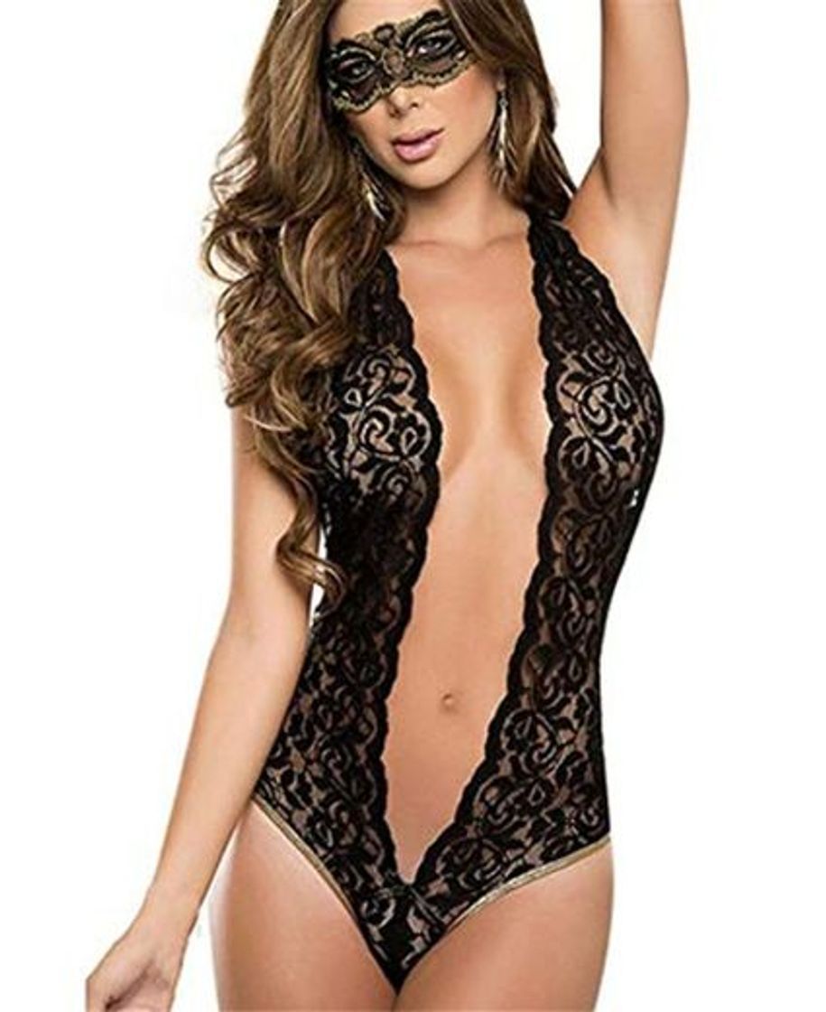 Social Kfnire Ropa Interior Mujer Sexy Picardias, Ropa Interior de Encaje V Body