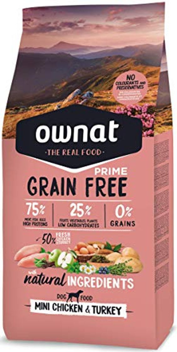 Product Ownat Grain Free Prime Mini Adult Chicken & Turkey 3000 g