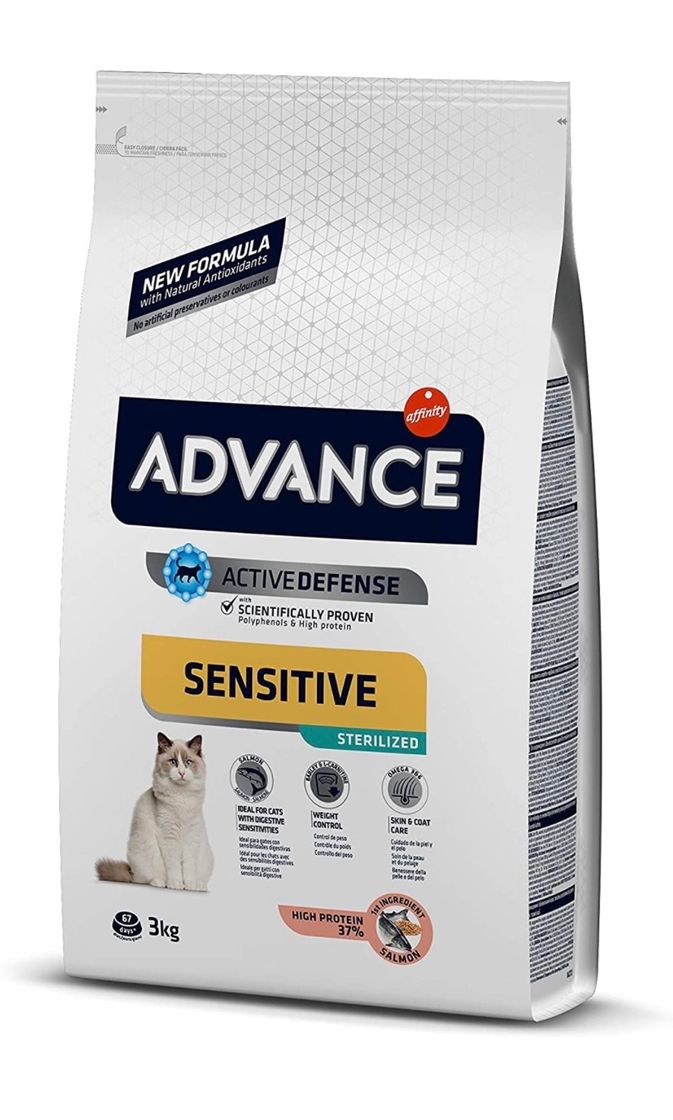 Fashion Advance Sensitive Pienso para Gato Esterilizado Adulto 